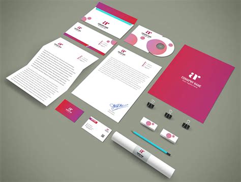 50 Professional Corporate Branding Stationery Templates Design Amd