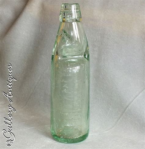 Antique Victorian R White Lemonade Aqua Glass Codd Bottle With Etsy Uk