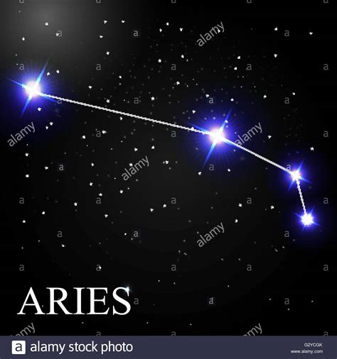 Most aries have a burning desire to start things off, and make things happen. Aries Zodiac Sign with Beautiful Bright Stars on the ...