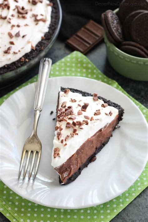 Whipped cream is cream or heavy cream that has been whipped until the texture changes from a fatty liquid to a light and fluffy foam. Chocolate Pudding Pie | Dessert Now, Dinner Later!