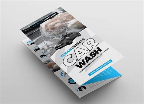 Car Wash Tri Fold Brochure Template In Psd Ai And Vector Brandpacks
