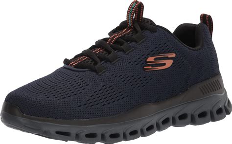 Skechers Mens Glide Step Fasten Up Lace Up Sneaker Oxford Amazonca