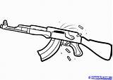 Coloring Ak Drawing Gun Nerf Draw Step Rifle Dragoart Guns Bullets Tattoo Drawings Clipartbest Bullet 1000 Ak47 Assault Views Pistol sketch template