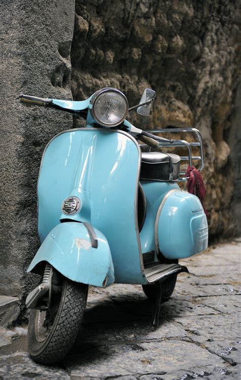 Blue Vintage Vespa Scooter Editorial Photo Image My Xxx Hot Girl