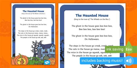 The Haunted House Halloween Rhyme Teacher Made Twinkl
