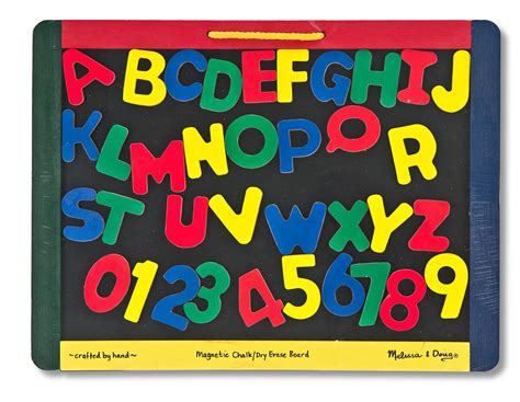 Melissa And Doug Magnetic Chalkboard And Dry Erase Board With