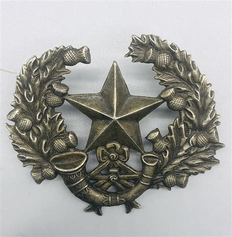 The Cameronians Scottish Rifles Cap Badge I British Ww1 Militaria