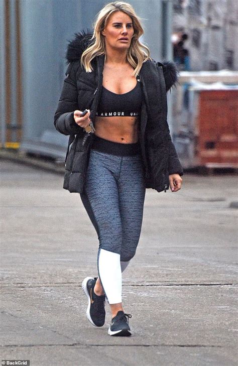 danielle armstrong reveals her toned abs in a crop top as she hits the gym daily mail online