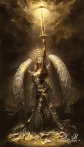 Female Angel Warrior With Sword