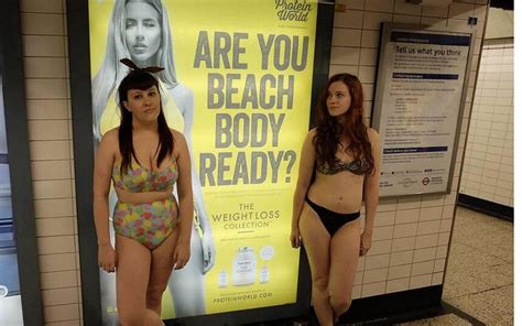Protein World Beach Body Ready Ad Vandalised By Women For Body Shaming