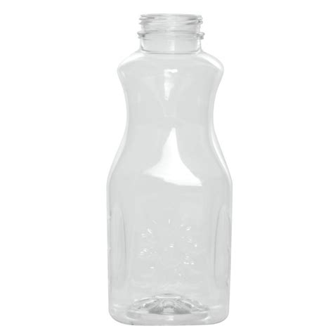 32 Oz Clear Plastic Juice Bottle 3 14l X 3 14w X 8h
