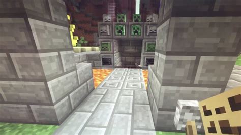 Minecraft Redstone Bridge Over Lava Youtube