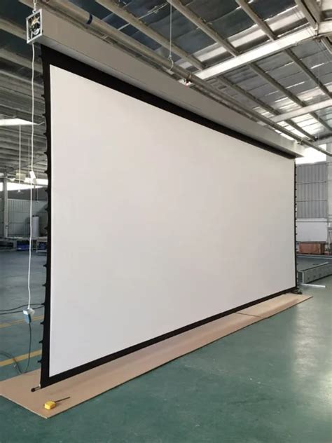 High Gain Motorized Roll Down Projector Screen With Remote Control For Movie Buy Electric