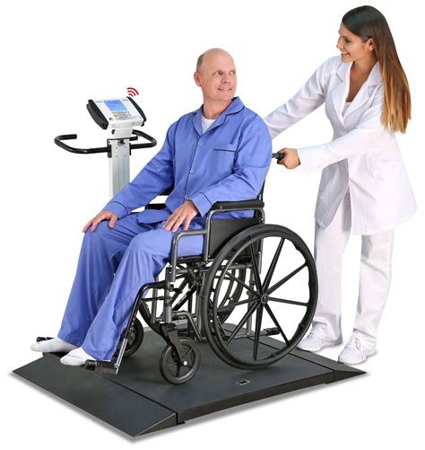 Detecto Portable Folding Wheelchair Scale With Fold Up Column
