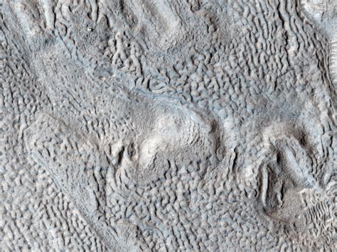 Ridges And Grooves That Wave And Buckle On A Valley Floor