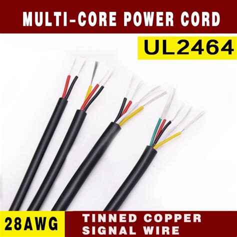 Ul2464 28awg Multi Core Sheathed Power Cord 234567810core Signal