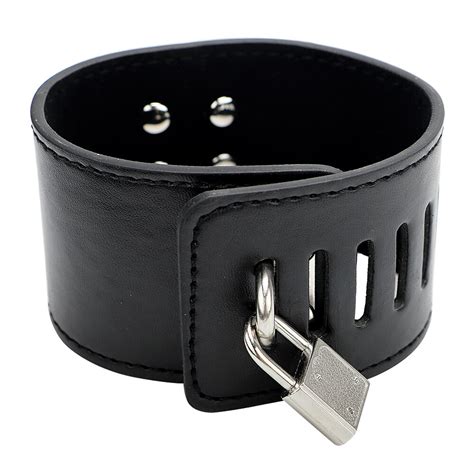 ikoky stainless steel spreader bar leather wrist ankle cuffs restraint bondage with lock keys