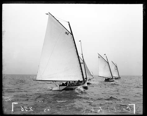 Four Sailboats Print Of Photo Of Sailboats From Late 1800s Chairish