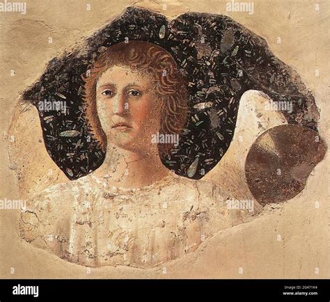 Piero Della Francesca Head An Angel Stock Photo Alamy