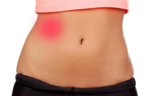 Dull pain that starts around the naval and becomes more severe as it moves to the lower right abdomen. Upper Right Abdomen Pain: Causes & Treatments | MD-Health.com