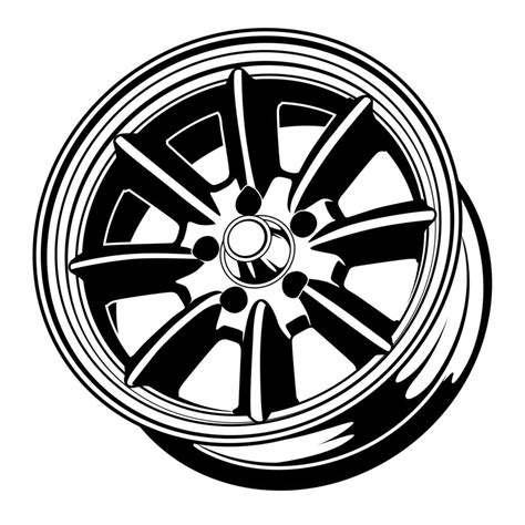 Car Wheel Illustration For Conceptual Design 2075835 Vector Art At Vecteezy