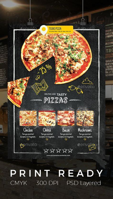 Pizza Restaurant Flyer Pizza Menu Design Food Menu Design Pizza