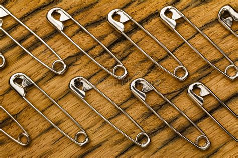 Safety Pins Abstract Stock Image Image Of Fasten Close 19065589