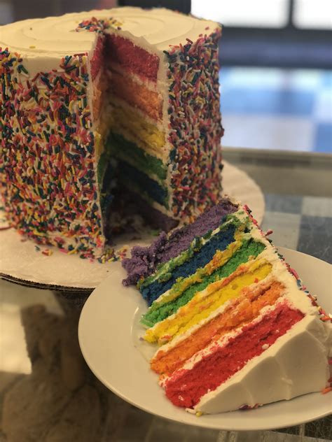 rainbow cake cake sweet rainbow cake