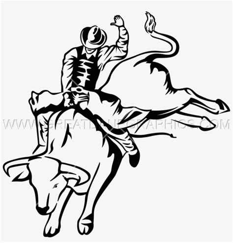 Drawn Bull Bull Riding Bull Rider Clip Art PNG Image Transparent