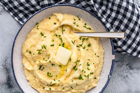 Cheesy Mashed Cauliflower Cauliflower Mash The Cookie Rookie