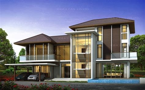 The Three Story Home Plans 5 Bedrooms 6 Bathrooms Tropical Style