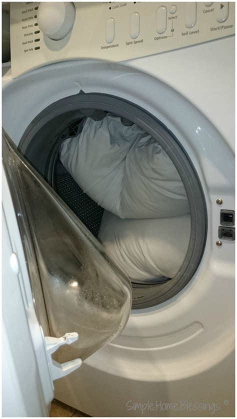 The foam breaks up into using a washing machine or dryer with a shredded memory foam pillow can damage it and is not recommended. How to Wash Pillows in a Front Load Washing Machine