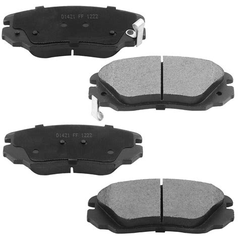 8pcs Front And Rear Ceramic Brake Pad Wclips For 2010 2017 Equinox Terrain 754194101295 Ebay