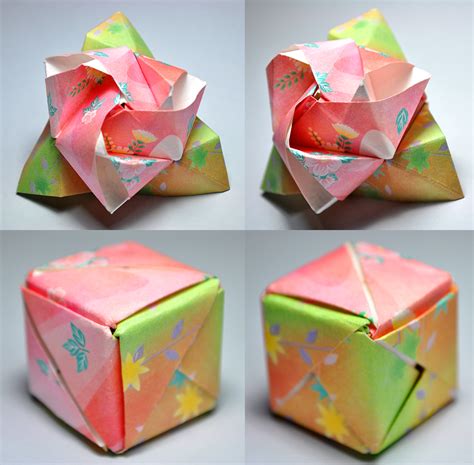 Origami Magic Rose Cube By Satkyoyama On Deviantart