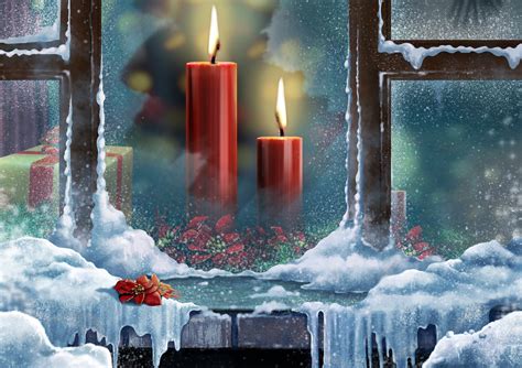 Christmas Candles Hd Wallpaper Background Image 2800x1977 Id