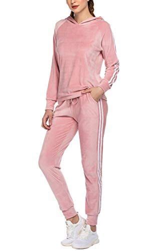 Sportswear Messbebe Womens Tracksuits Set Velour Sweatsuit Top And