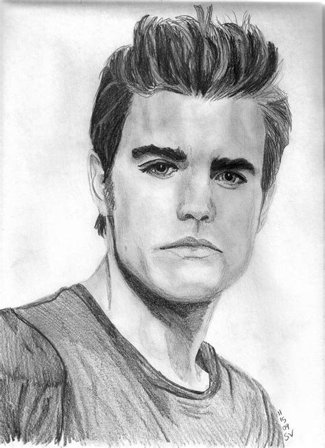 The Vampire Diaries Drawing Pencil Sketch Colorful Realistic Art