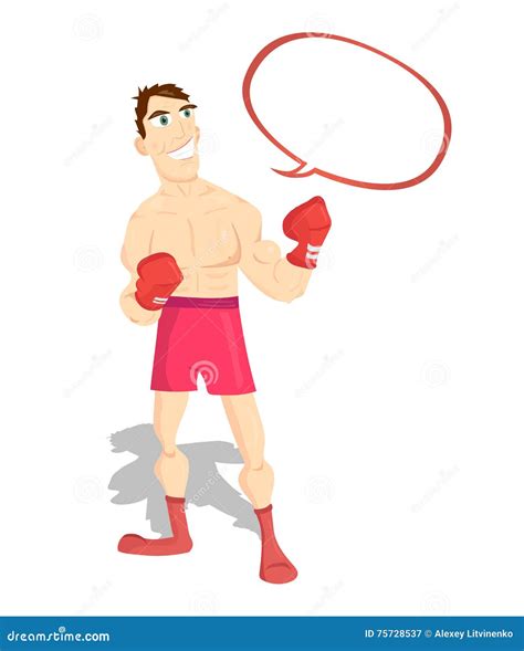 Boxing Champion Royalty Free Cartoon 2348858