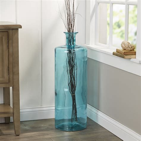 Large Glass Floor Vase Foter