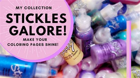 Stickles Galore How To Make Your Coloring Pages Shine My Entire