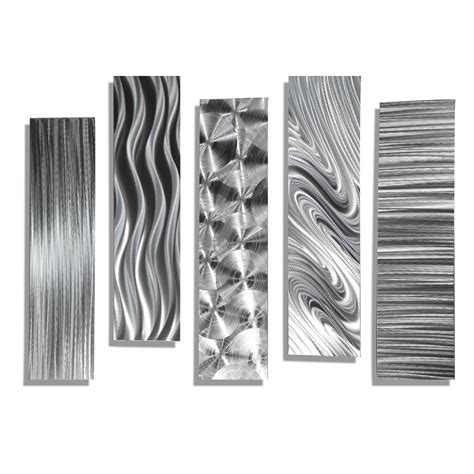 Metal wall art adds a stylish edge to any room in your home. SALE Silver Metal Abstract Modern Wall Art Sculpture 5 Easy