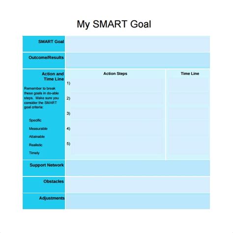 16 Sample Smart Goals Templates To Download Sample Templates