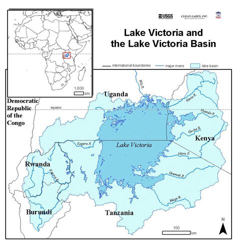 The Lake Victoria Basin African Map And Travel Destination