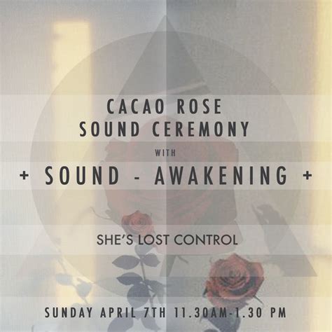Cacao Rose Sound Ceremony — Gong Bath And Sound Baths London