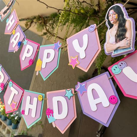 Olivia Rodrigo Multi Layered Birthday Banner Olivia Rodrigo Etsy