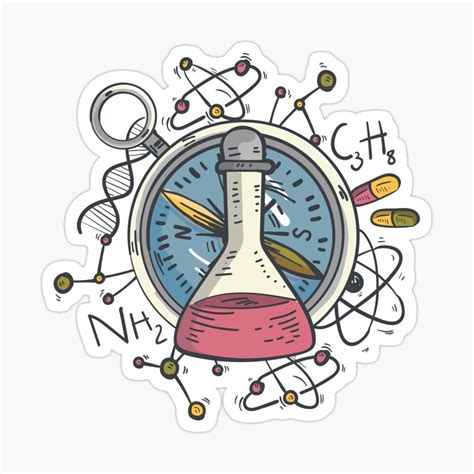 Science Sticker For Sale By Ibruster Science Stickers Chemistry