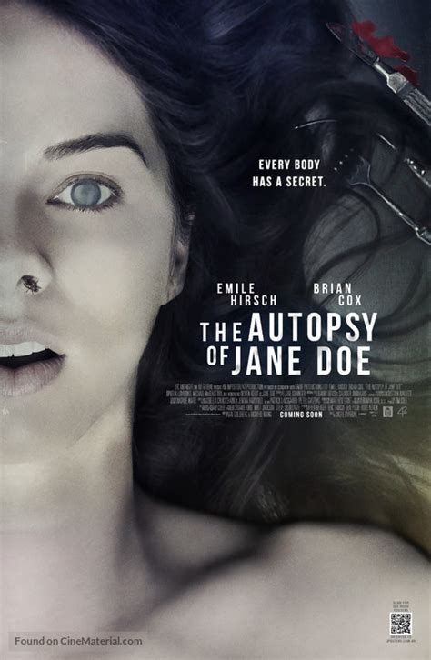 The Autopsy Of Jane Doe 2016 British Movie Poster