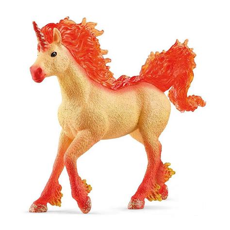 Schleich Elemental Fire Unicorn Stal Figurine Oriental Trading