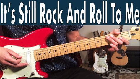 how to play it s still rock and roll to me on guitar billy joel guitar lesson tutorial youtube
