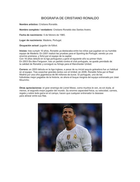 Calaméo Biografia De Cristiano Ronaldo